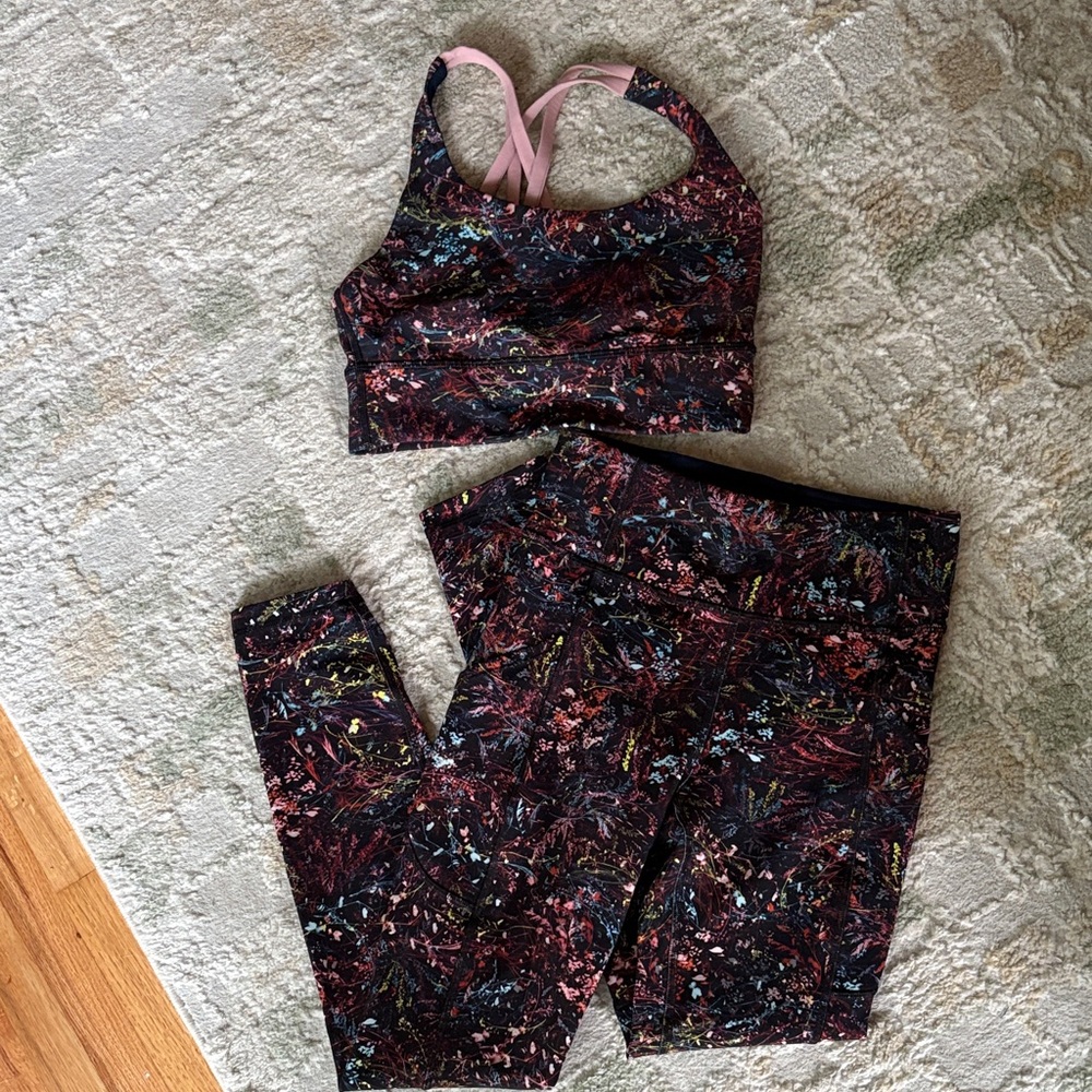 lululemon athletica Multicolor Leggings and Top Set